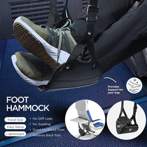 Airplane Travel Kit with Memory Foam Neck Pillow – 6 Piece Flight Comfort Set