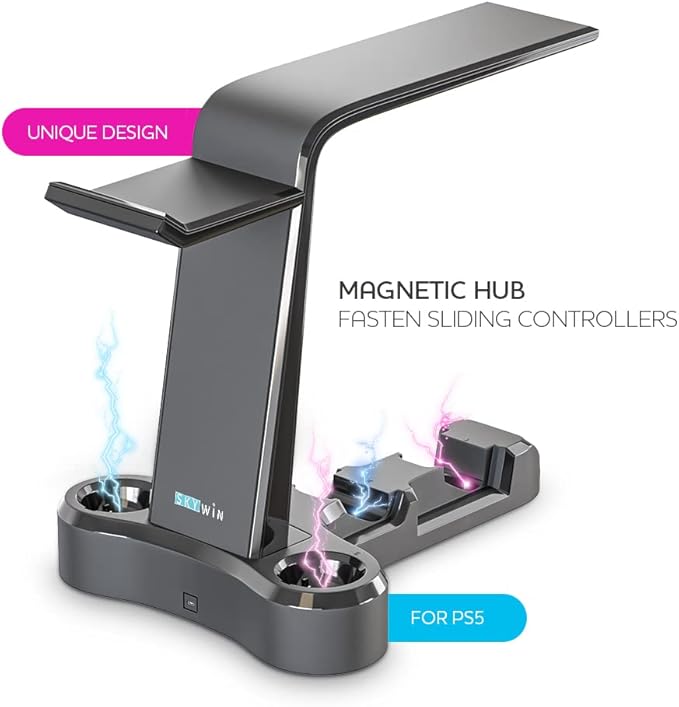 Skywin VR Charging Stand for Gamers – PSVR & PS5 Controller Charging Station