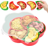 Skywin Flower Shaped Snack Tray – Fun Snack Container with Spinner for Travel
