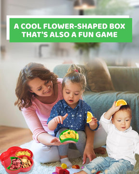 Skywin Flower Shaped Snack Tray – Fun Snack Container with Spinner for Travel