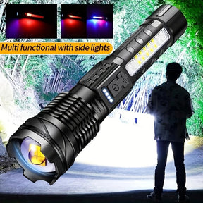 AXL Senter LED Tactical Flashlight – 1500 Lumens – USB Rechargeable – 7 Modes