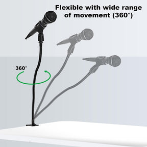 Skywin Gooseneck Microphone Holder – Adjustable Desk & Podium Mic Stand