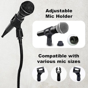 Skywin Gooseneck Microphone Holder – Adjustable Desk & Podium Mic Stand