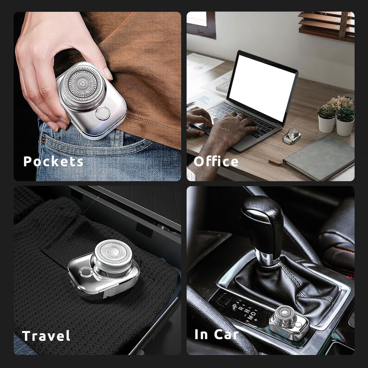 Mini Electric Shaver for Men – Portable Travel Razor USB-C Waterproof