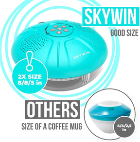 Skywin Floating Pool Speaker with LED Lights – Waterproof Bluetooth Speaker