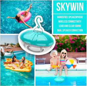 Skywin Floating Pool Speaker with LED Lights – Waterproof Bluetooth Speaker