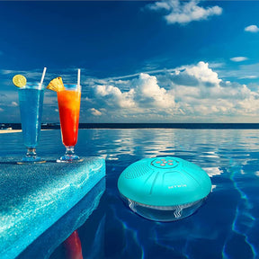 Skywin Floating Pool Speaker with LED Lights – Waterproof Bluetooth Speaker