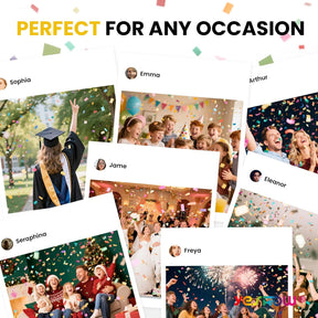 Set of 6 Confetti Celebration Poppers – Twist-to-Pop Party Cannons