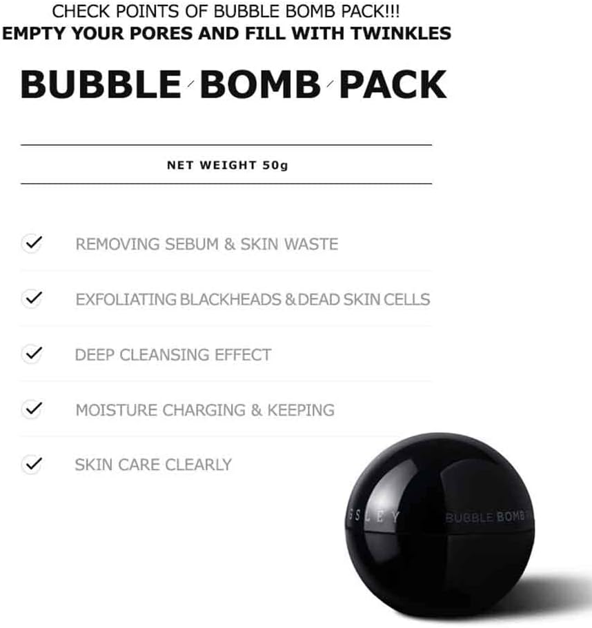 K-Beauty Bubble Bomb Face Mask – Deep Pore Cleansing Bubbling Skincare