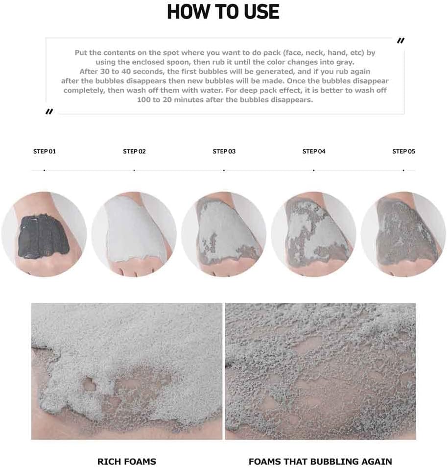 K-Beauty Bubble Bomb Face Mask – Deep Pore Cleansing Bubbling Skincare