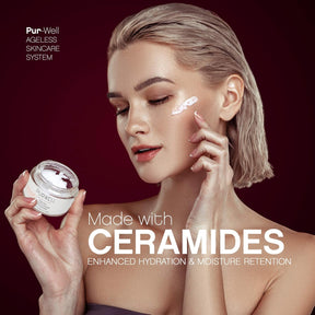 Pur-Well Ageless Facial Moisturizer with Ceramides – Lightweight Hydration