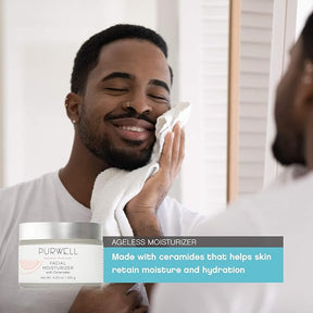 Pur-Well Ageless Facial Moisturizer with Ceramides – Lightweight Hydration