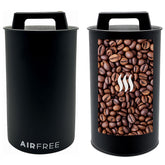 Skywin Airtight Coffee Canister – Vacuum Seal Metal Coffee Storage Black
