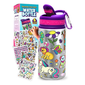 Purple Ladybug Decorate Your Own Water Bottle Craft Kit for Girls