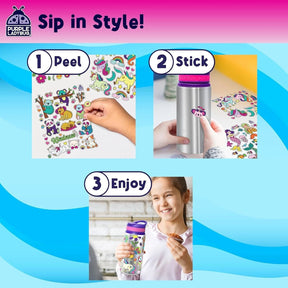 Purple Ladybug Decorate Your Own Water Bottle Craft Kit for Girls