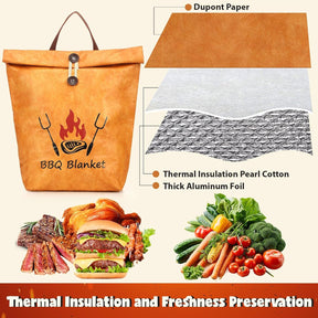 2pk BBQ Meat Resting Bag Insulated – Reusable Brisket Resting Blanket for Smoker & Grill