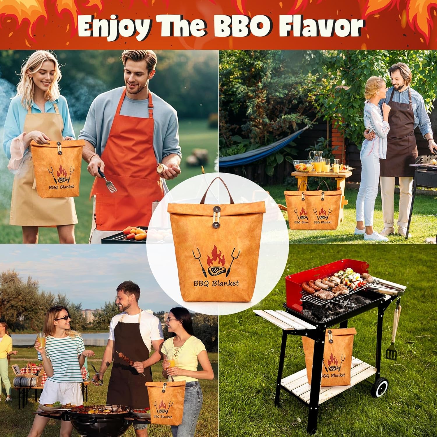 2pk BBQ Meat Resting Bag Insulated – Reusable Brisket Resting Blanket for Smoker & Grill