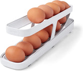YouCopia RollDown™ Egg Dispenser – Space-Saving Rolling Egg Organizer for Refrigerator