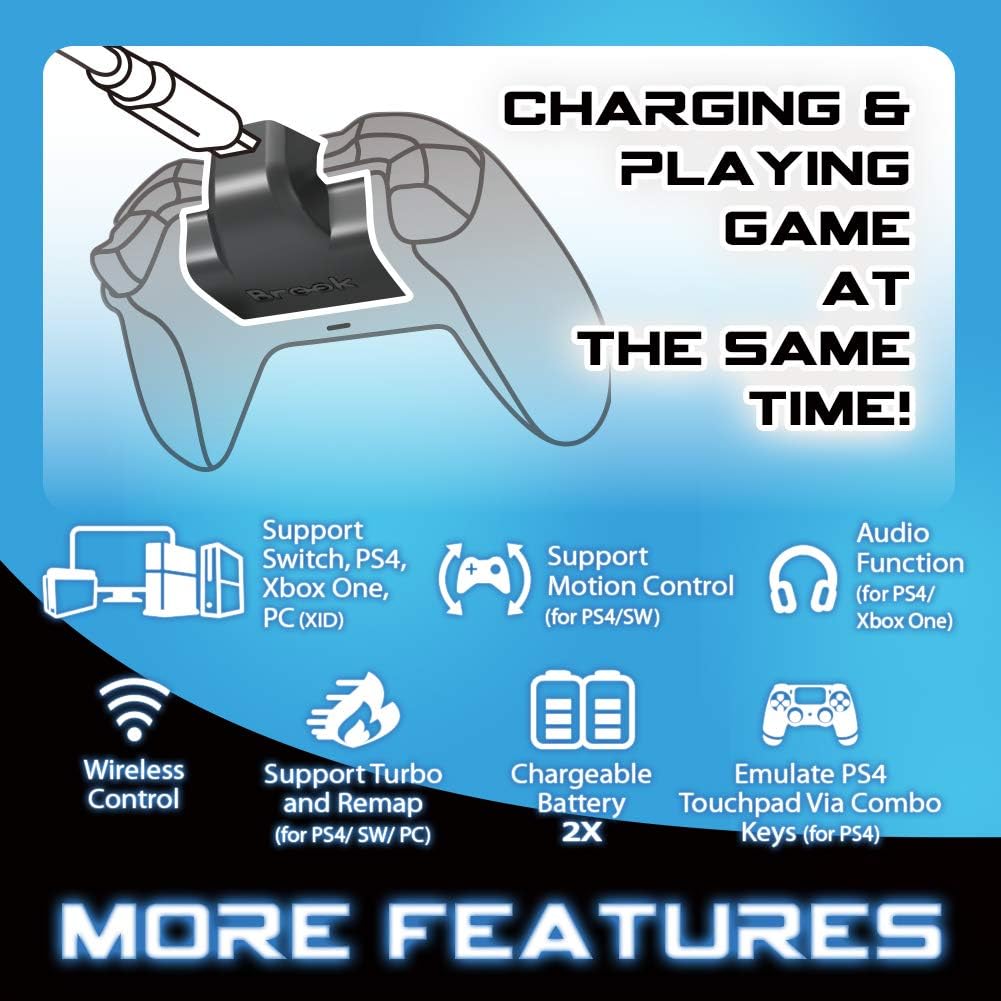 Brook X ONE Wireless Adapter for Xbox One Controller – PS5, PS4, Switch, PC