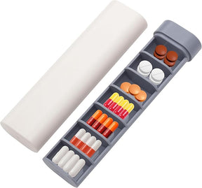 Skywin Modern 7 Day Pill Organizer – Compact Weekly Travel Pill Case