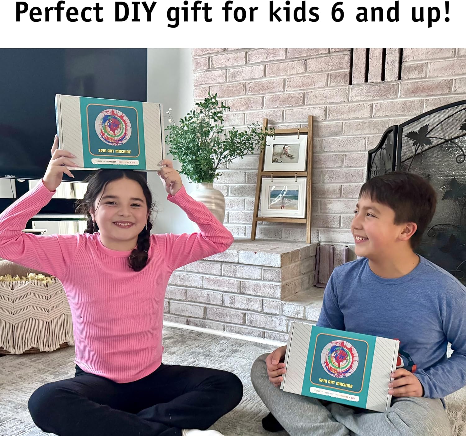 DIY Spin Art Machine Kit for Kids – STEM Motorized Craft Kit