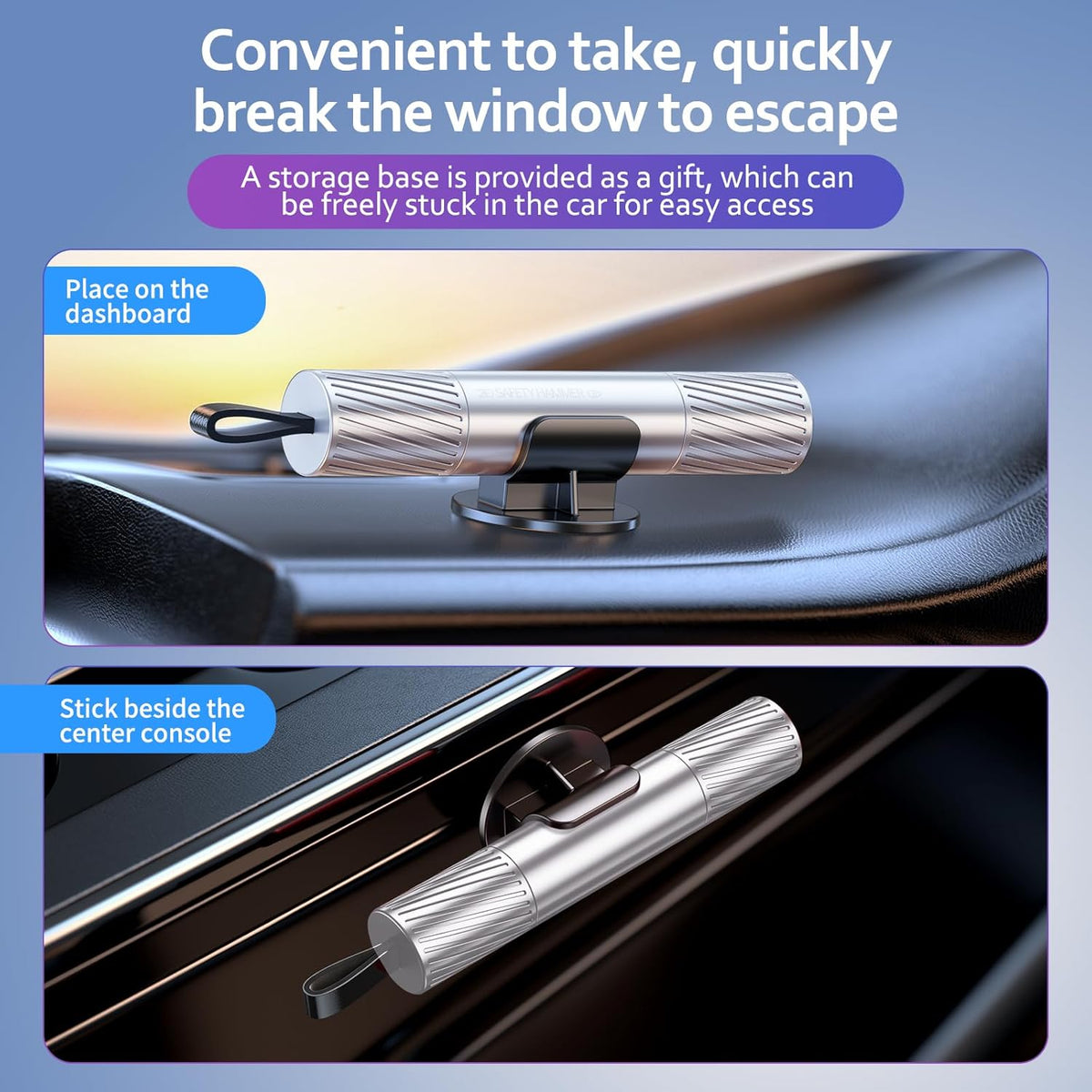 Car Window Breaker & Seat Belt Cutter – Emergency Auto Escape Tool