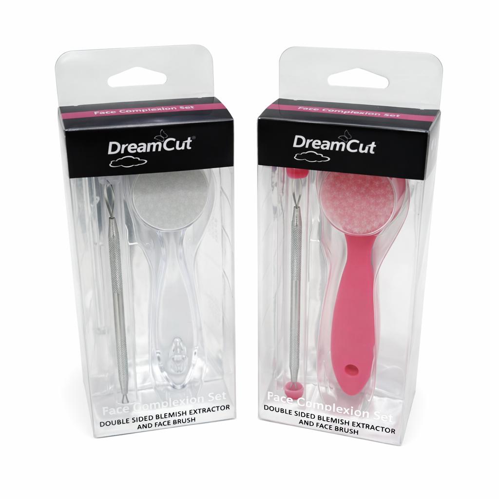 DreamCut Facial Cleansing Set – Exfoliating Face Brush & Blackhead Remover Tool