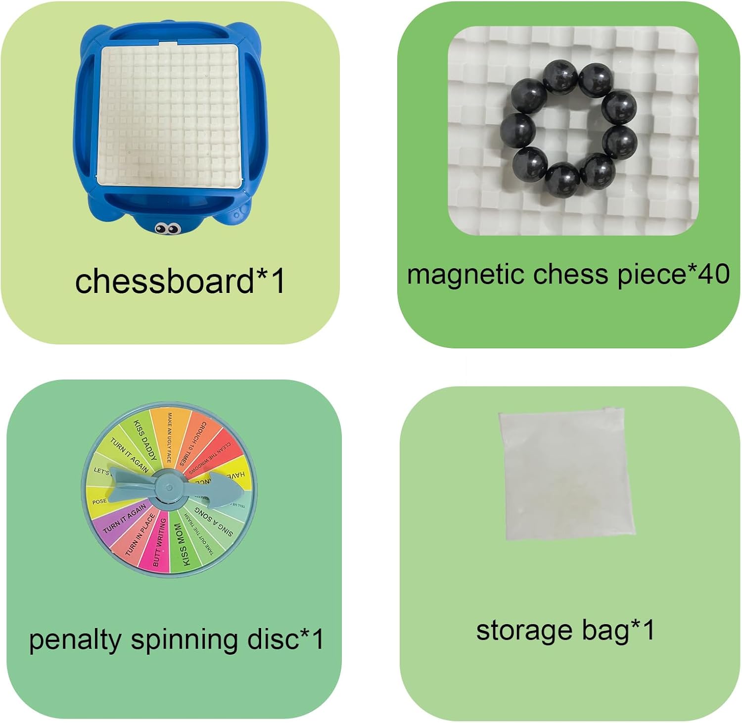 Magnetic Chess Board Game Set with 40 Magnetic Stones – Family Strategy Magnet Game