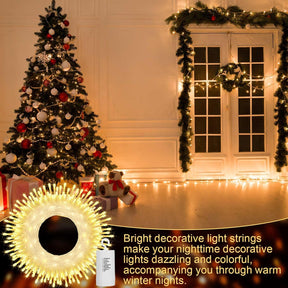 6pk Battery Operated String Lights with Timer - 99FT 300 LED Waterproof Fairy Lights