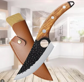 Hand Forged Stainless Steel Meat Cleaver Knife With Rosewood Handle