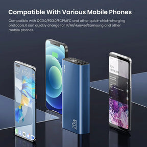 TOPK 20000mAh Portable Power Bank – 20W Fast Charging External Battery Charger