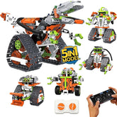 5-in-1 STEM Robot Building Kit – Remote & App Controlled