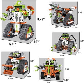 5-in-1 STEM Robot Building Kit – Remote & App Controlled