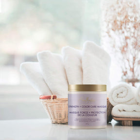 8oz SheaMoisture Purple Rice Water Strength & Color Care Hair Masque