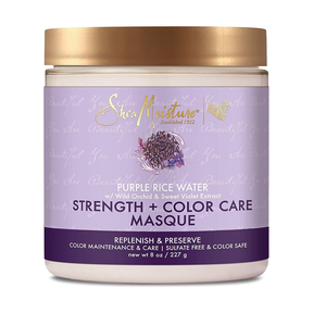 8oz SheaMoisture Purple Rice Water Strength & Color Care Hair Masque