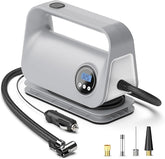 12V DC Tire Inflator Portable Air Compressor – Digital Pressure Gauge & LED Emergency Light
