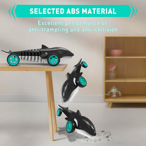 Remote Control Shark Toy Car for Kids – 360° Spins, Indoor & Outdoor RC Toy