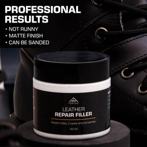 Fortivo Paintable 60ml Leather Filler – Leather Repair Gel for Tears, Holes, & Scratches