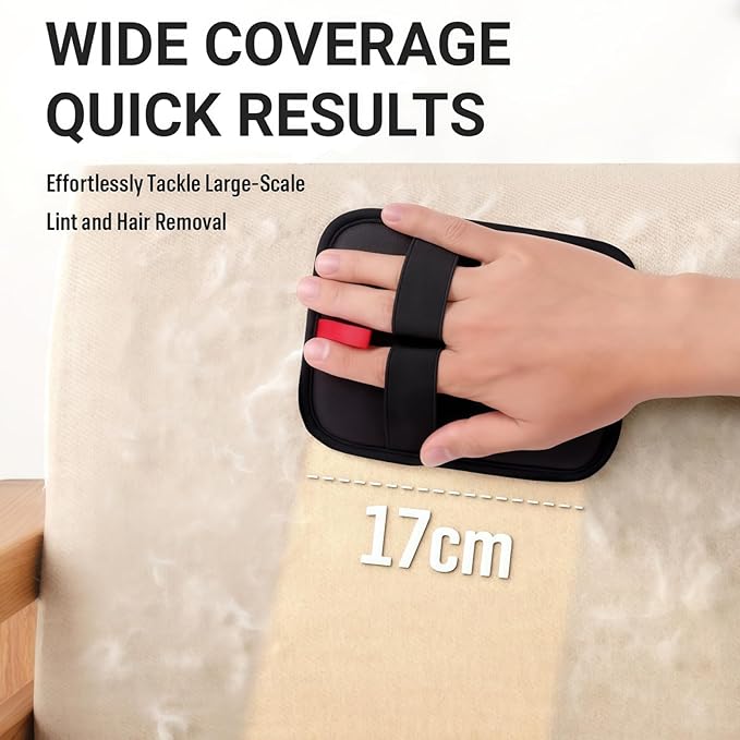 Pet Hair Removal Glove - Reusable Electrostatic Dog & Cat Hair Remover