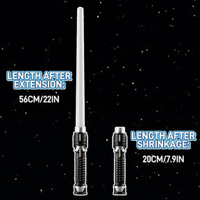 2pk Retractable Mini Lightsaber Toys with Sound, Batteries Included
