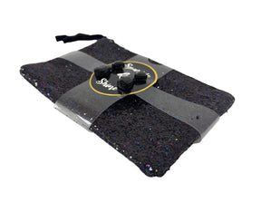 Sparkle & Shine Glitter Makeup Bag and Earrings Set