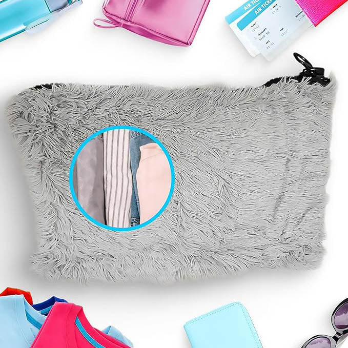 Stuffable Travel Pillow Carry On Bag – Packable Airport For Travel