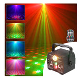 LED Party Disco Stage Light with Remote Control – Sound Activated RGB DJ Laser Light