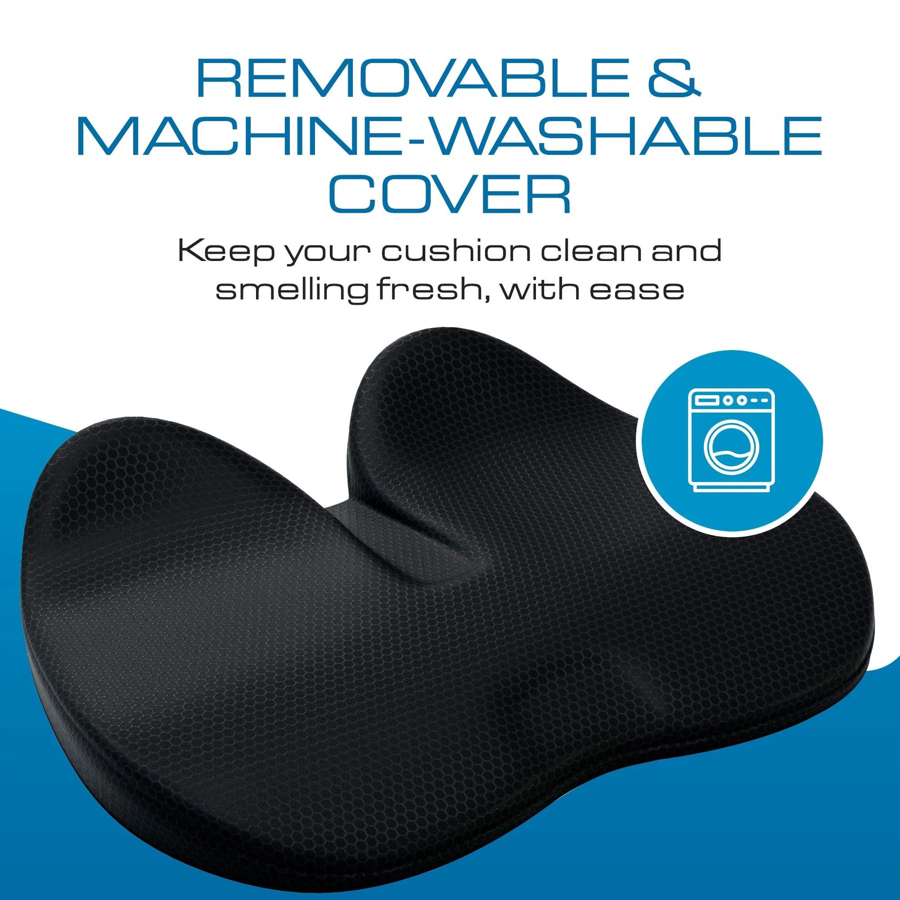 Ergonomic Memory Foam Seat Cushion for Office, Car - Cooling 3D Mesh Cover