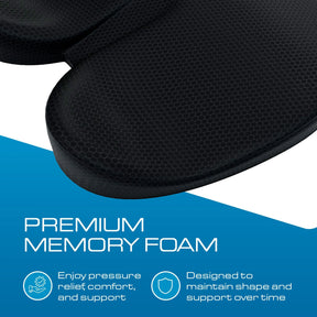 Ergonomic Memory Foam Seat Cushion for Office, Car - Cooling 3D Mesh Cover