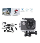 1080p Waterproof Action Camera with 2″ LCD Screen - 140° Wide Angle Lens
