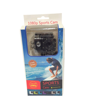 1080p Waterproof Action Camera with 2″ LCD Screen - 140° Wide Angle Lens
