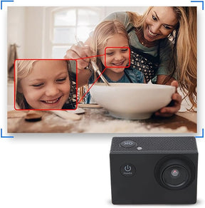 1080p Waterproof Action Camera with 2″ LCD Screen - 140° Wide Angle Lens