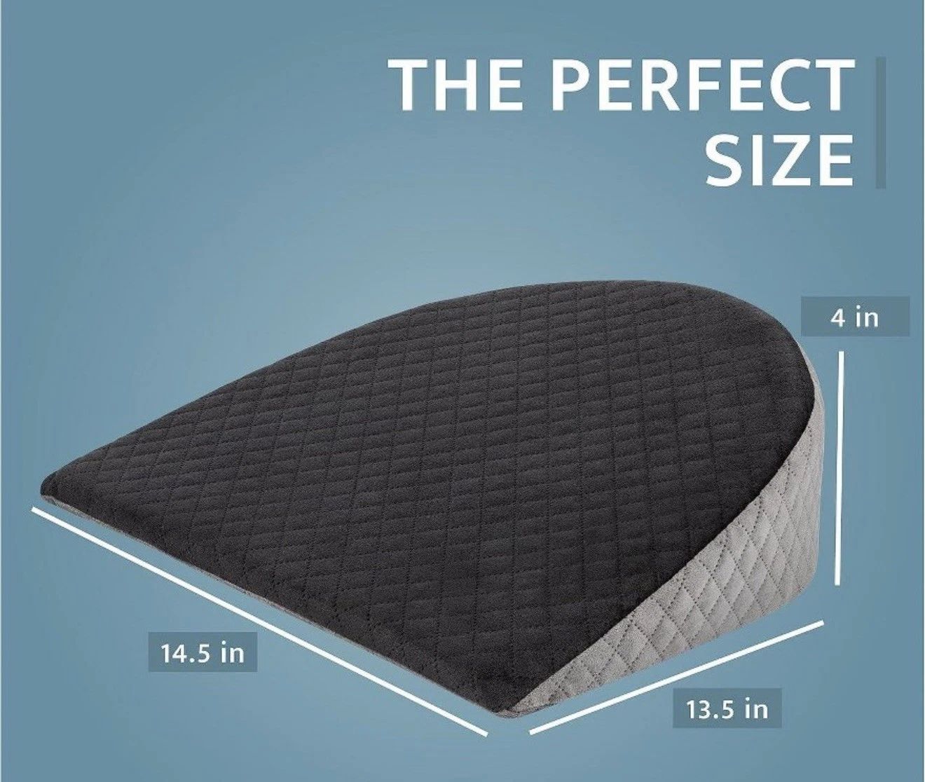 Kolbs 4″ Memory Foam Pregnancy Wedge Pillow – Maternity Support Pillow