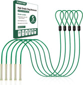 5pk 30″ Drain Snake Hair Clog Remover – Flexible Pipe Cleaning Tool for Sink